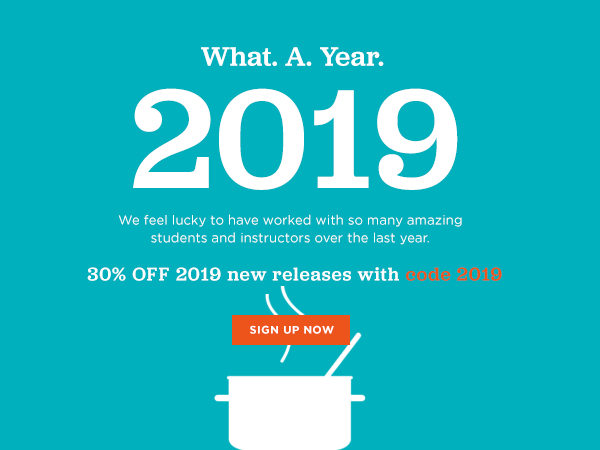 Save 30% with code 2019