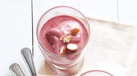 Sweet Cherry Flaxseed Smoothie
