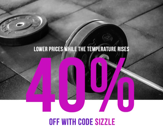 40% off with code SIZZLE