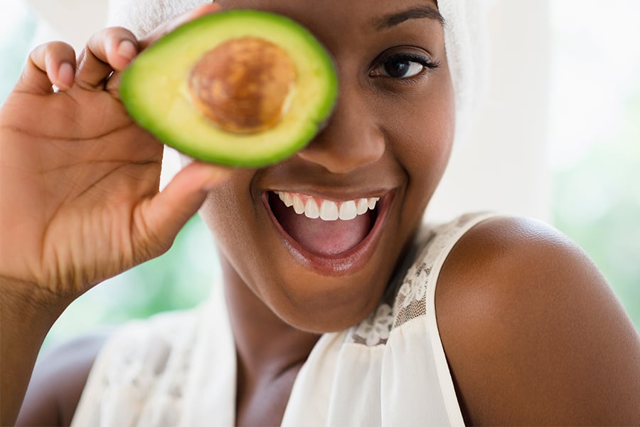 Woman with Avocado