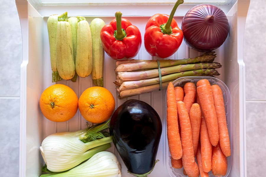 Vegetable Drawer Organization