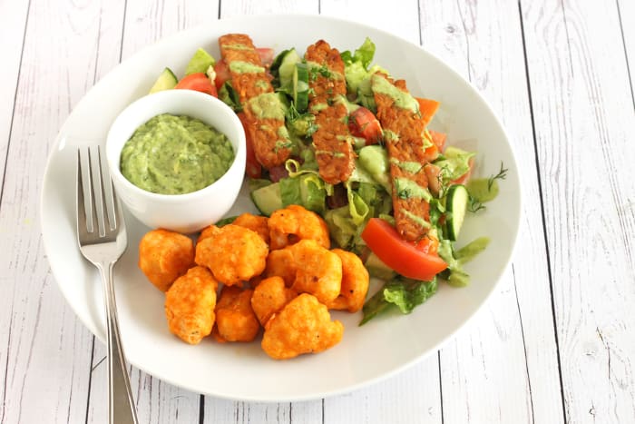 oct_buffalo-cauliflower-wings-with-tempeh-ranch-salad